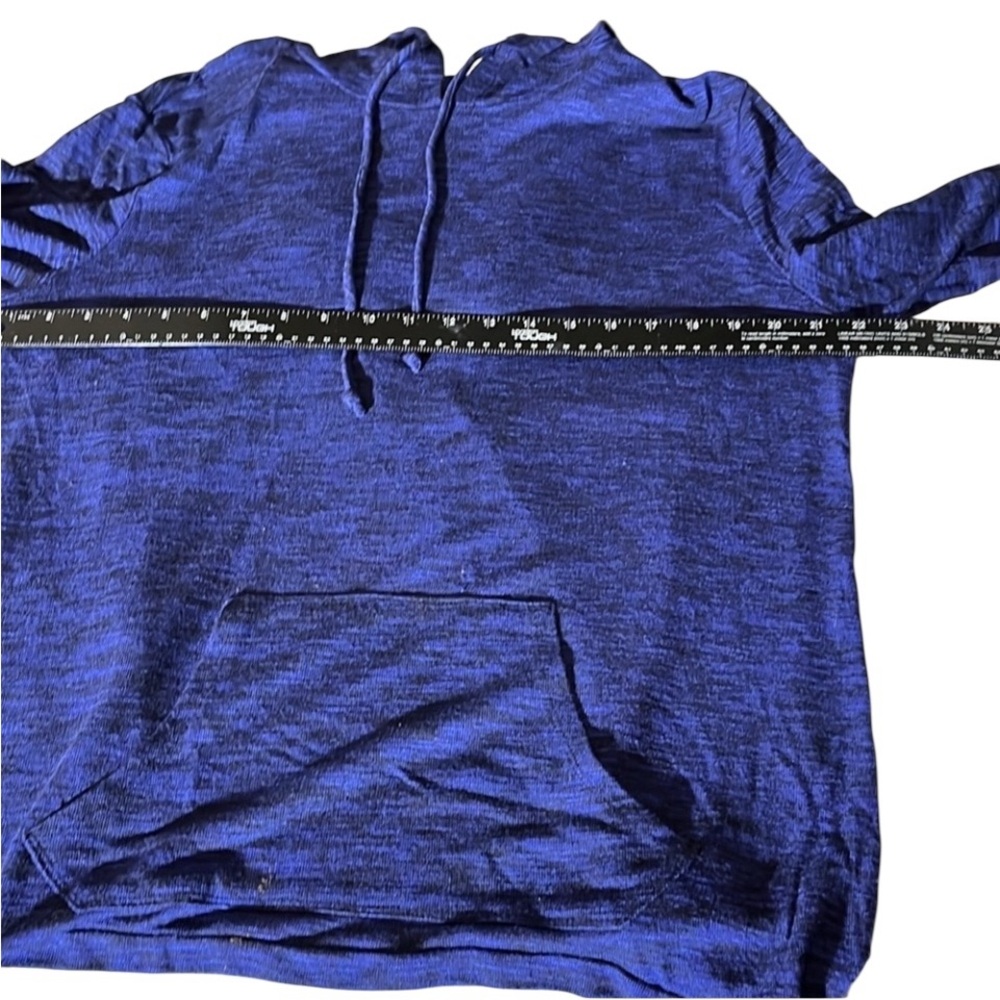 Mossimo Supply Co. size XL violet & black hooded sweater with wrap open back - Picture 4 of 16